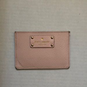 Pink Kate Spade card holder